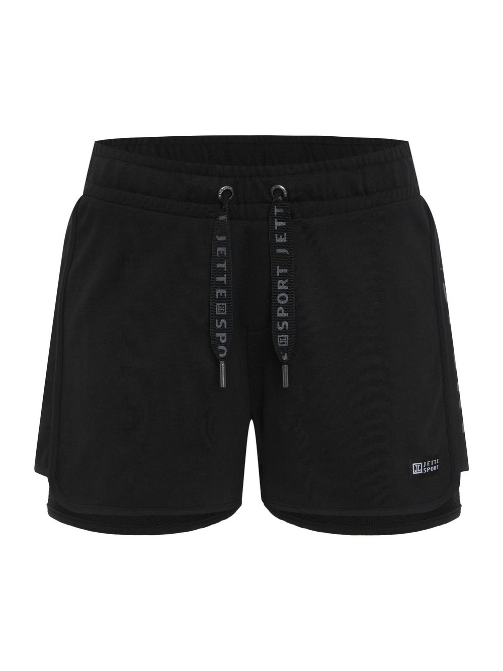 JETTE SPORT Sweatshorts Damen Baumwolle schwarz, 44-46