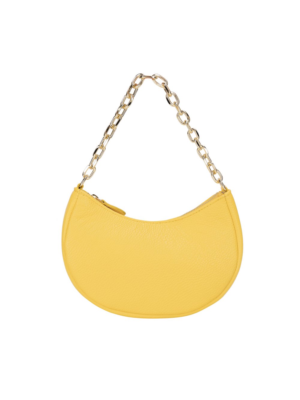 Faina Handtasche Damen Leder gelb, ONE SIZE