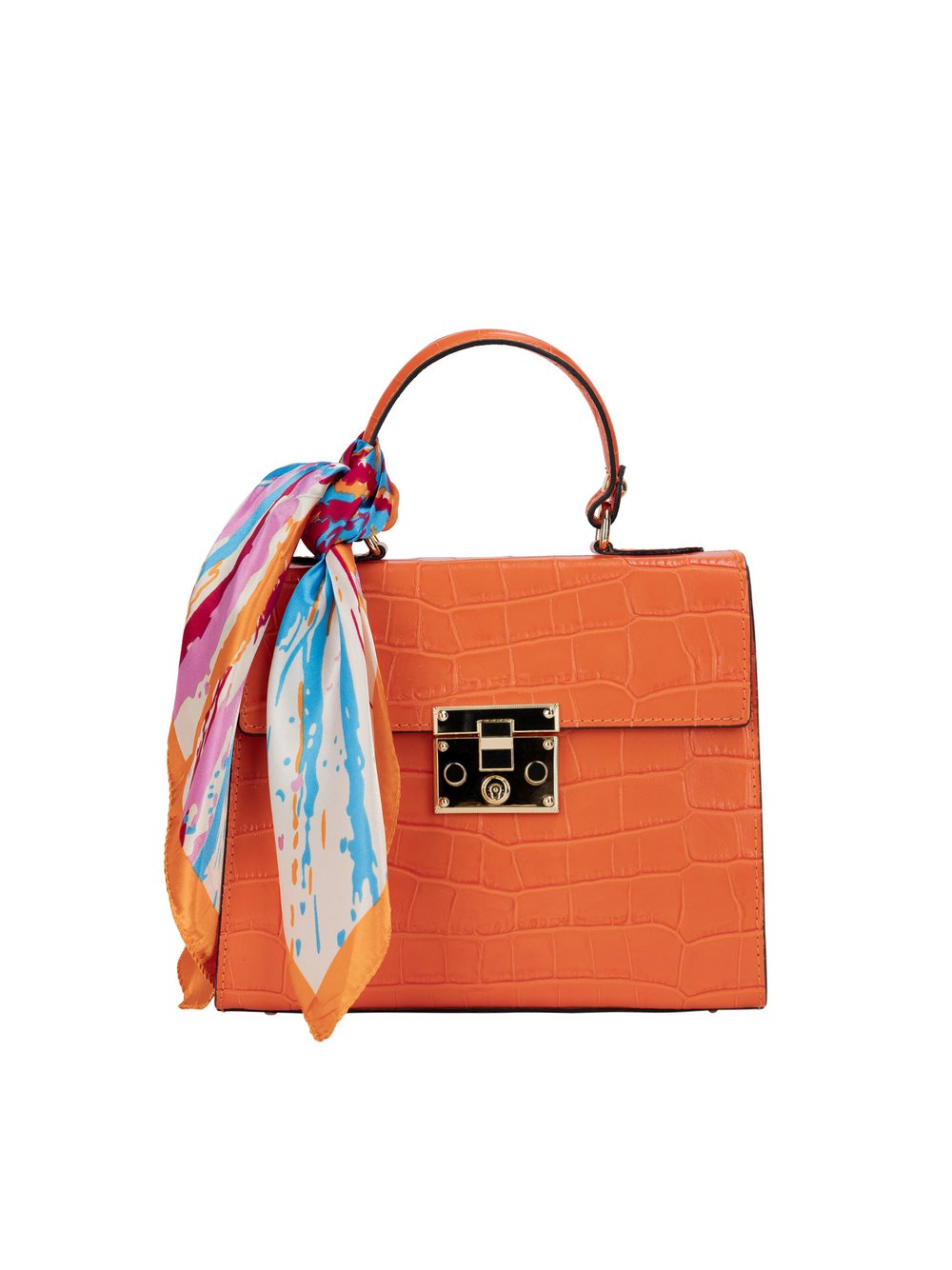 Faina Handtasche Damen Leder orange, ONE SIZE