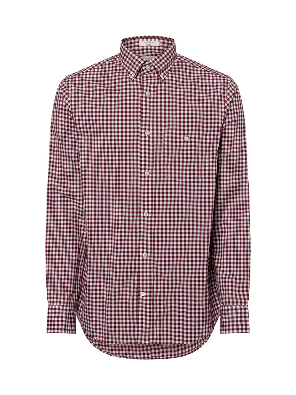 Gant Hemd Herren Regular Fit Baumwolle rot kariert, XXL