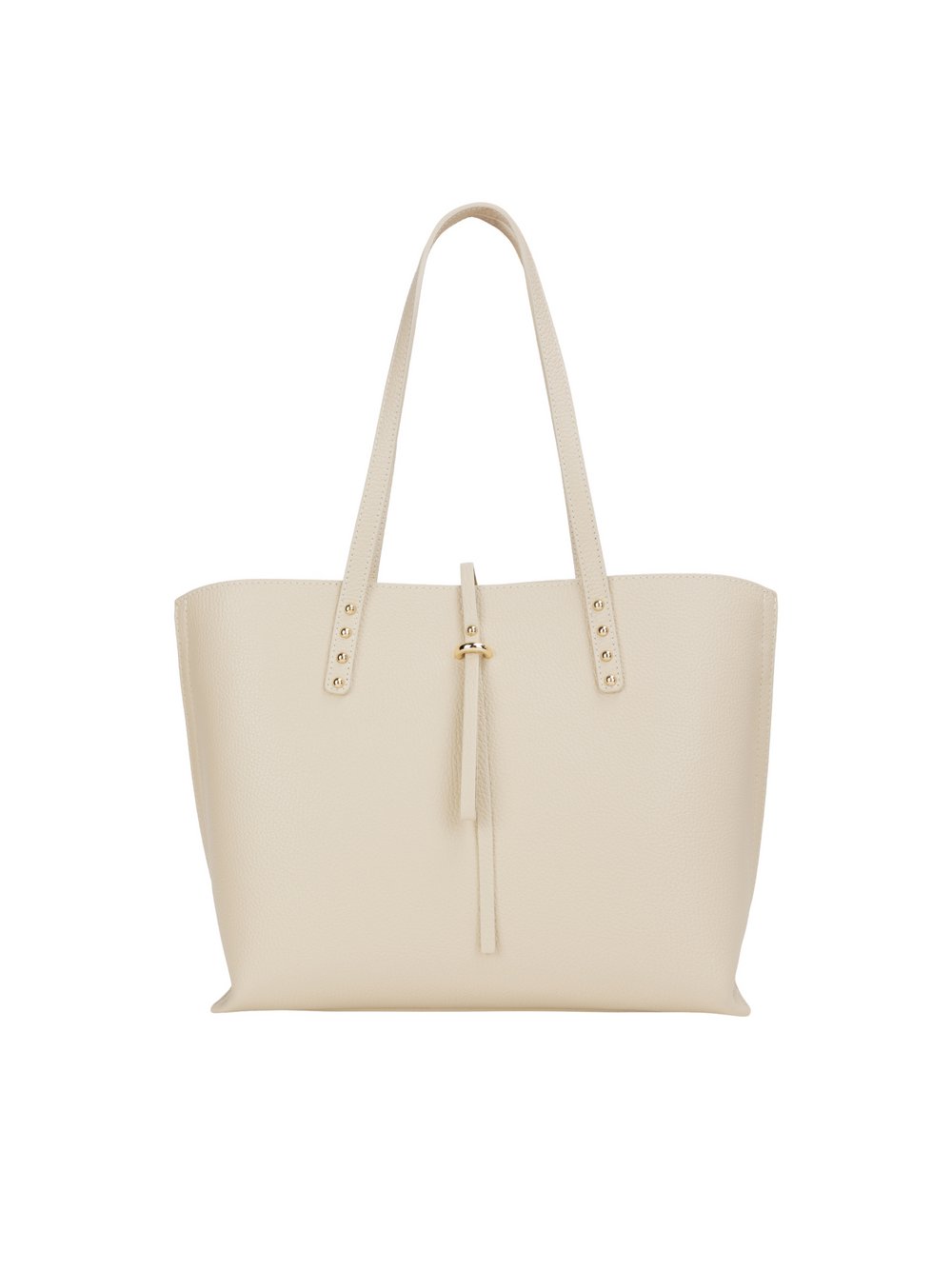 Usha Handtasche Damen Leder weiß, ONE SIZE