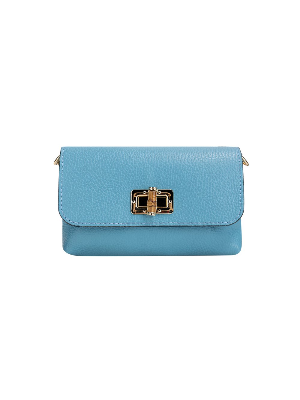 Faina Handtasche Damen Leder blau, ONE SIZE