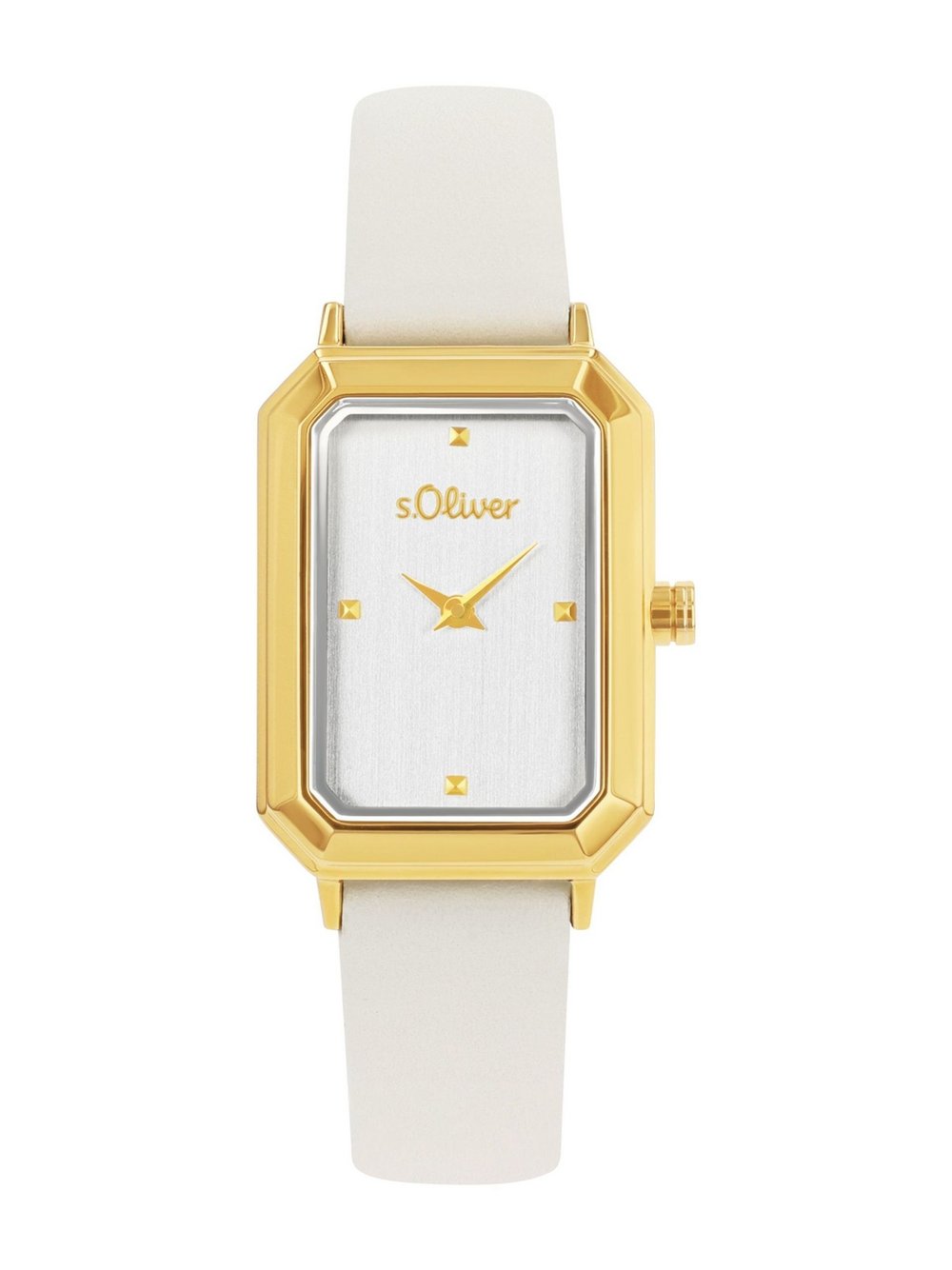 s.Oliver Quarzuhr Damen Leder gold, 23