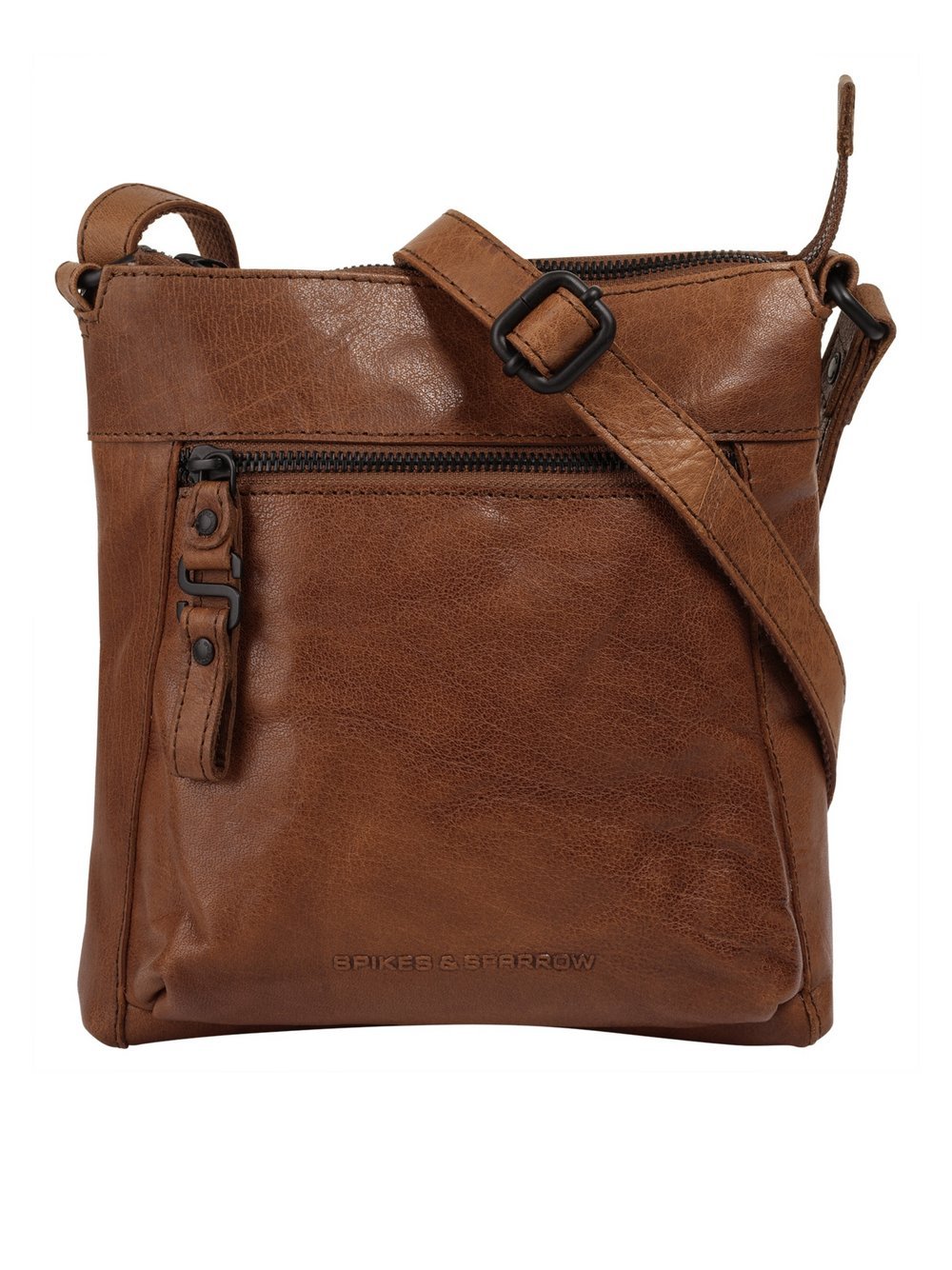 Spikes & Sparrow Umhängetasche Damen Leder braun, ONE SIZE