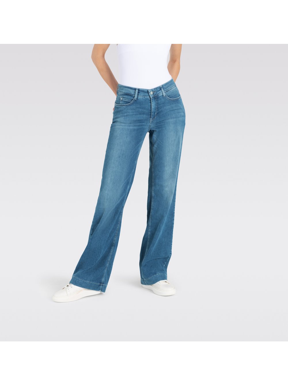 Thumbnail - MAC Jeans Damen Baumwolle blau, 42-30