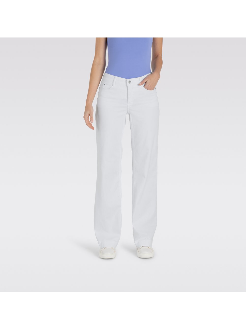 Thumbnail - MAC Jeans Damen Baumwolle weiß, 38-30