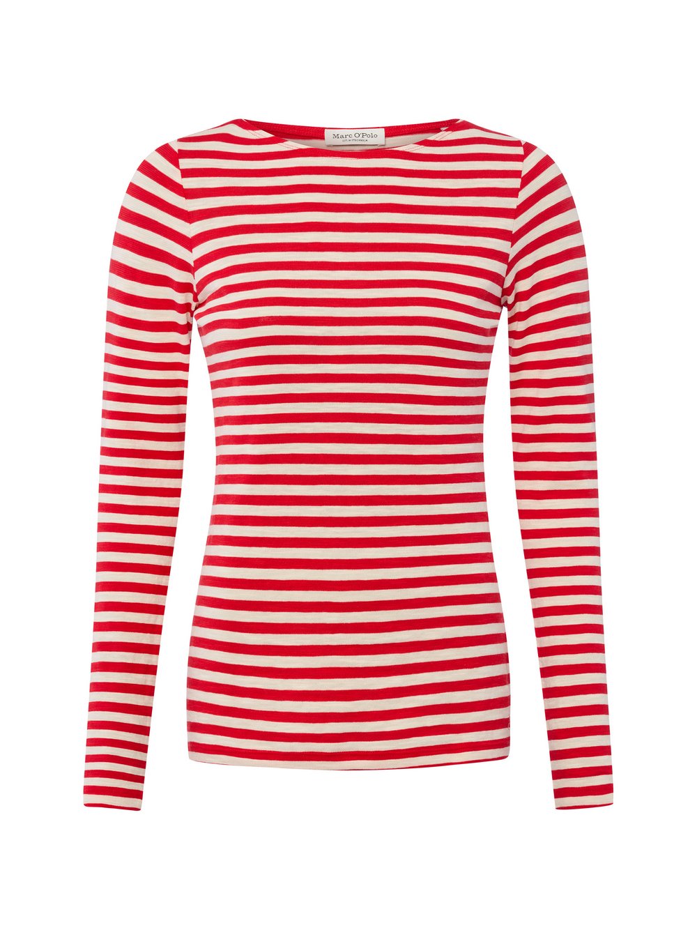 Thumbnail - Marc O'Polo Langarmshirt Damen Baumwolle mehrfarbig gestreift, XL