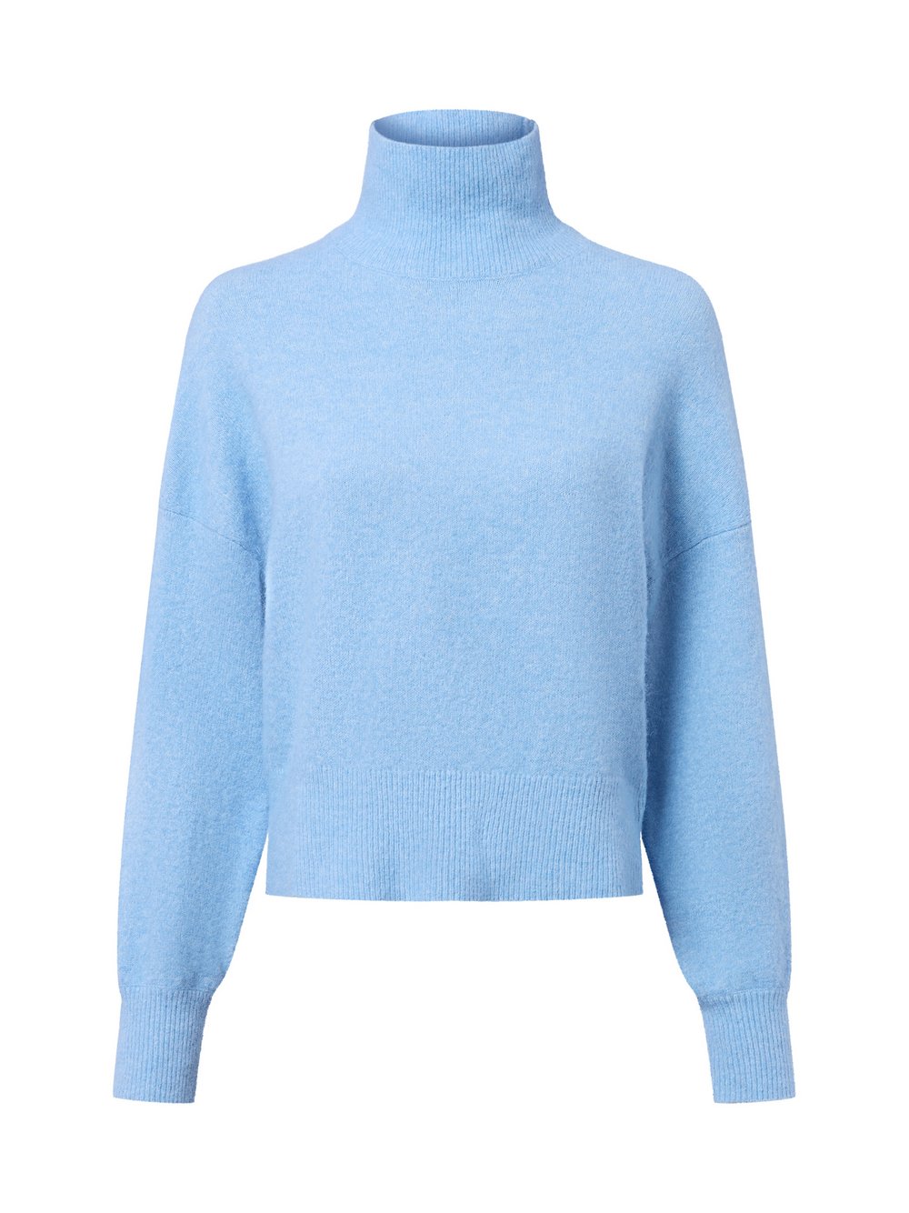 Samsøe Samsøe Strickpullover mit Alpaka-Anteil Damen Wolle blau meliert, M