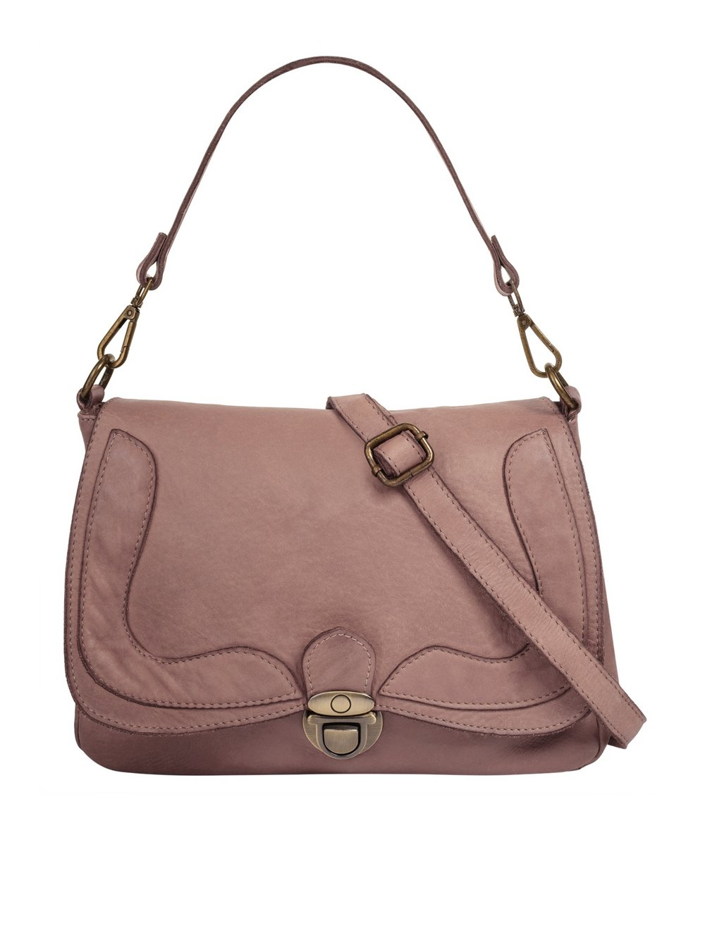 Thumbnail - Samantha Look Umhängetasche Damen Leder rosa, ONE SIZE