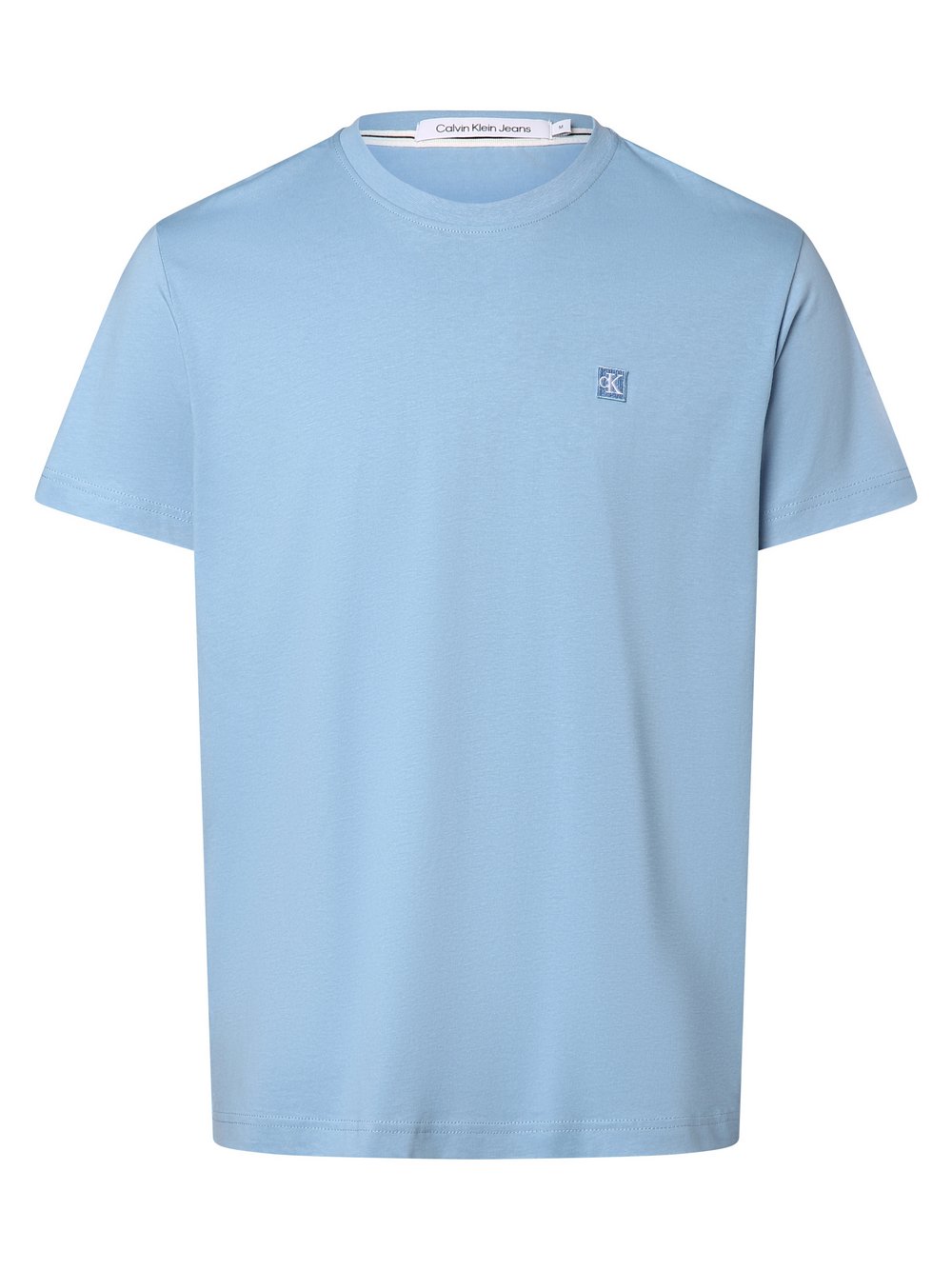 Calvin Klein Jeans T-shirt męski Mężczyźni Bawełna niebieski jednolity, M