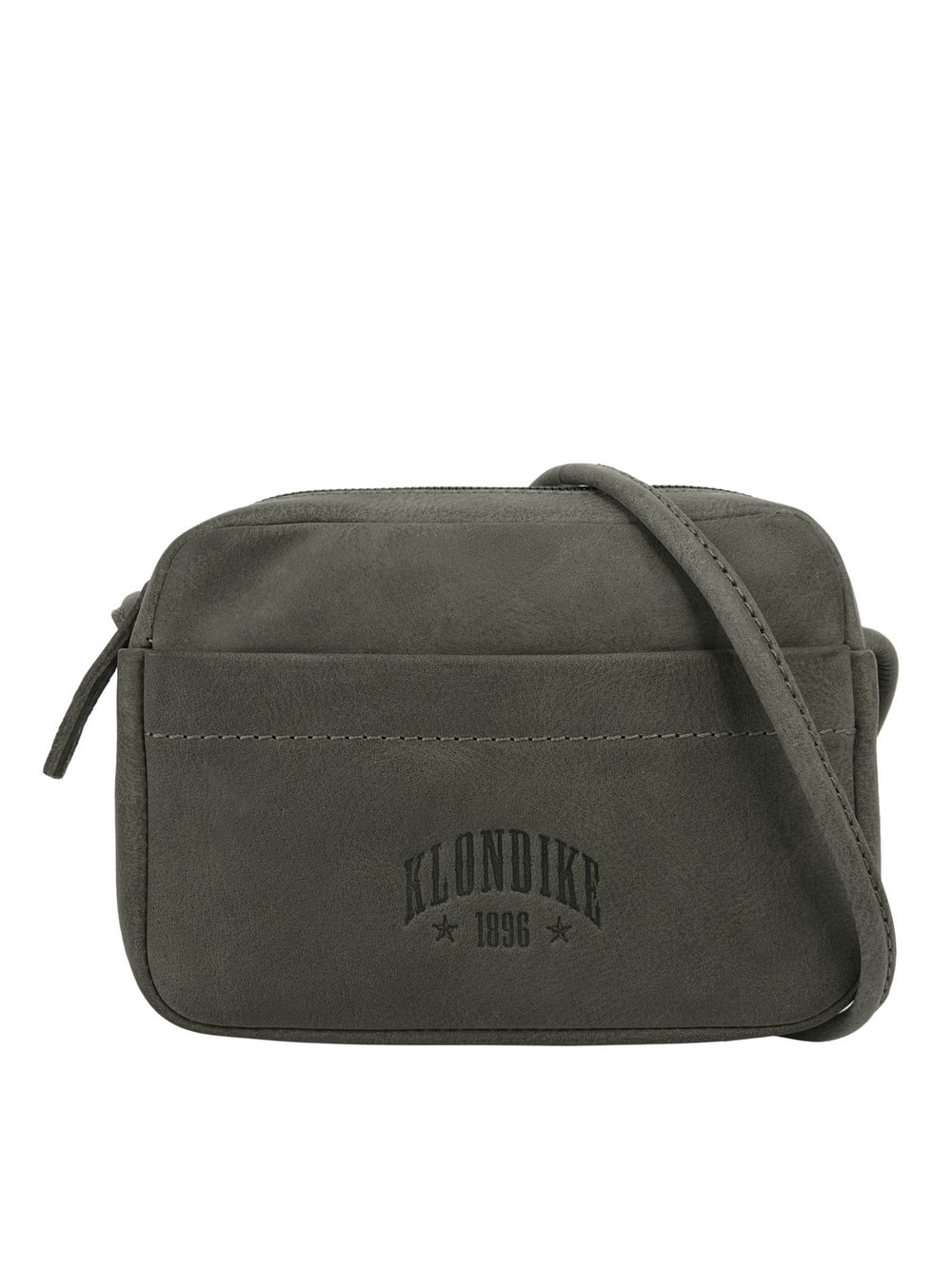 Klondike 1896 Umhängetasche Damen Leder grau, ONE SIZE