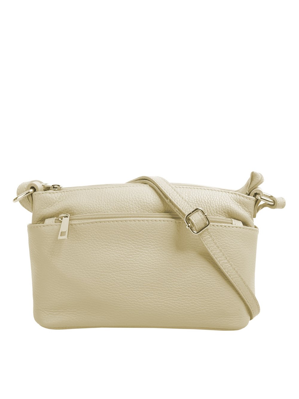 Thumbnail - Cluty Umhängetasche Damen Leder braun, ONE SIZE