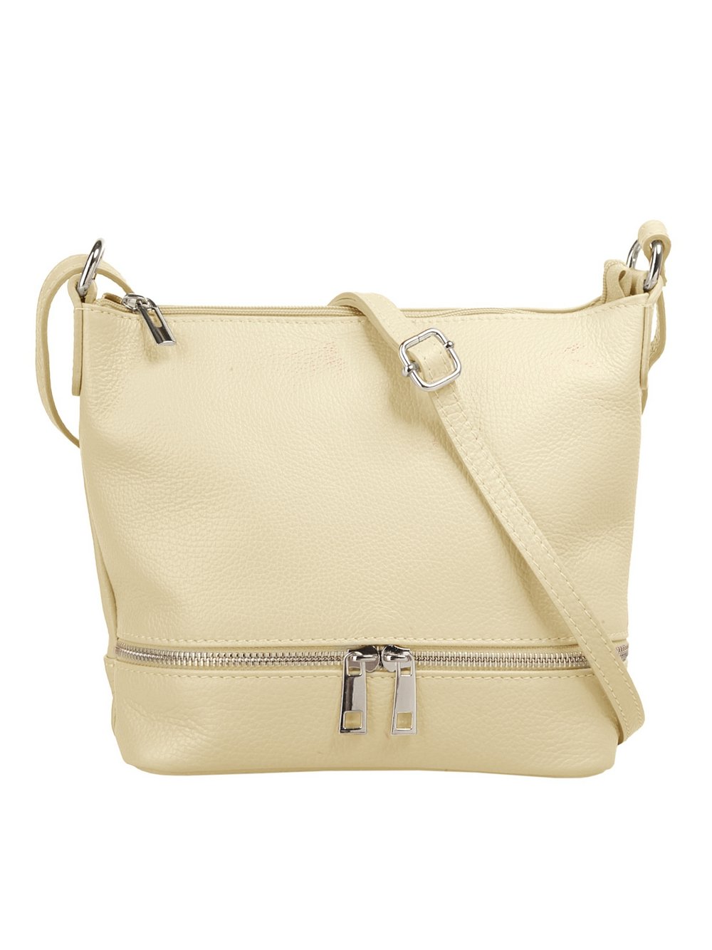 Thumbnail - Cluty Umhängetasche Damen Leder braun, ONE SIZE