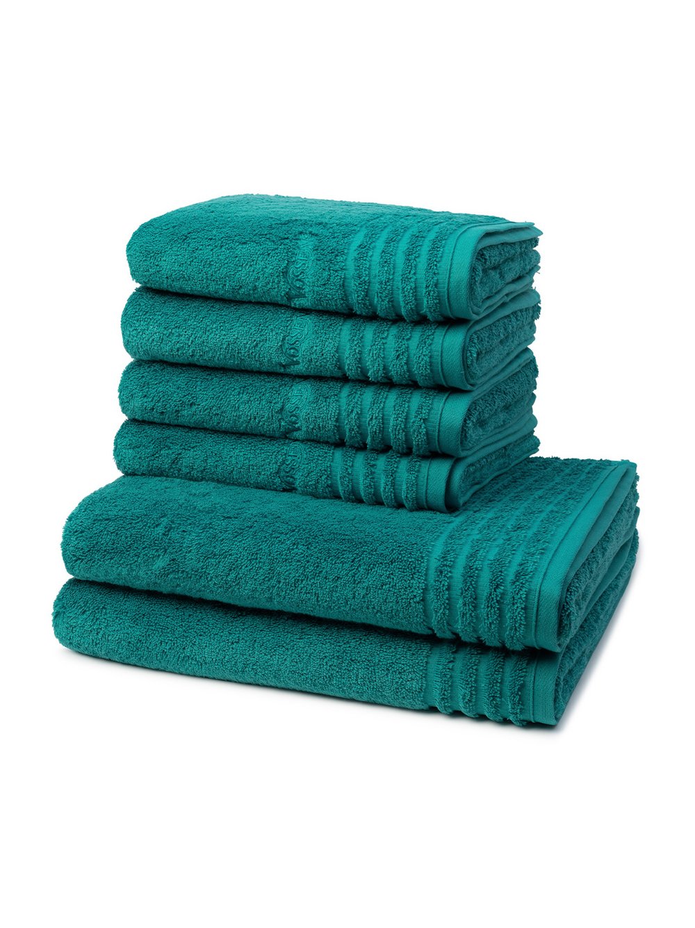 Thumbnail - Vossen Handtuchset 6-teilig Damen Baumwolle blau, ONE SIZE