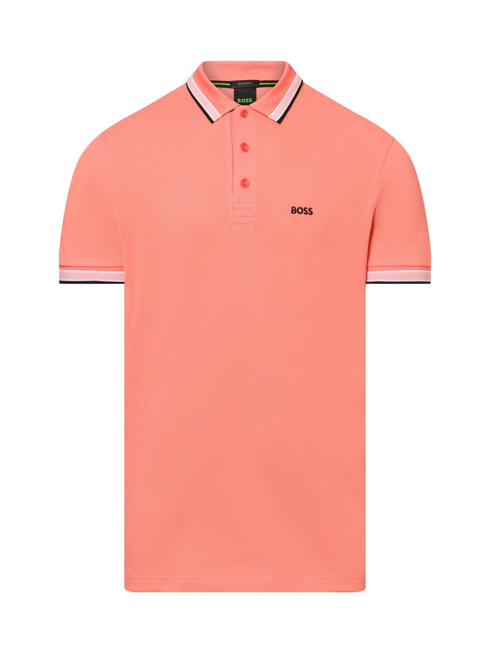 BOSS Green Poloshirt Herren Baumwolle orange, M
