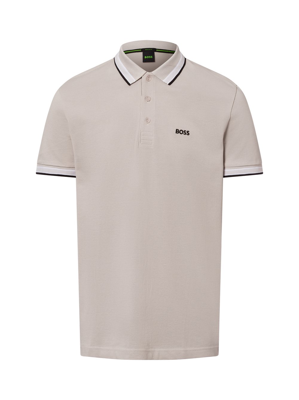 Thumbnail - BOSS Green Poloshirt Herren Baumwolle grau, XXL