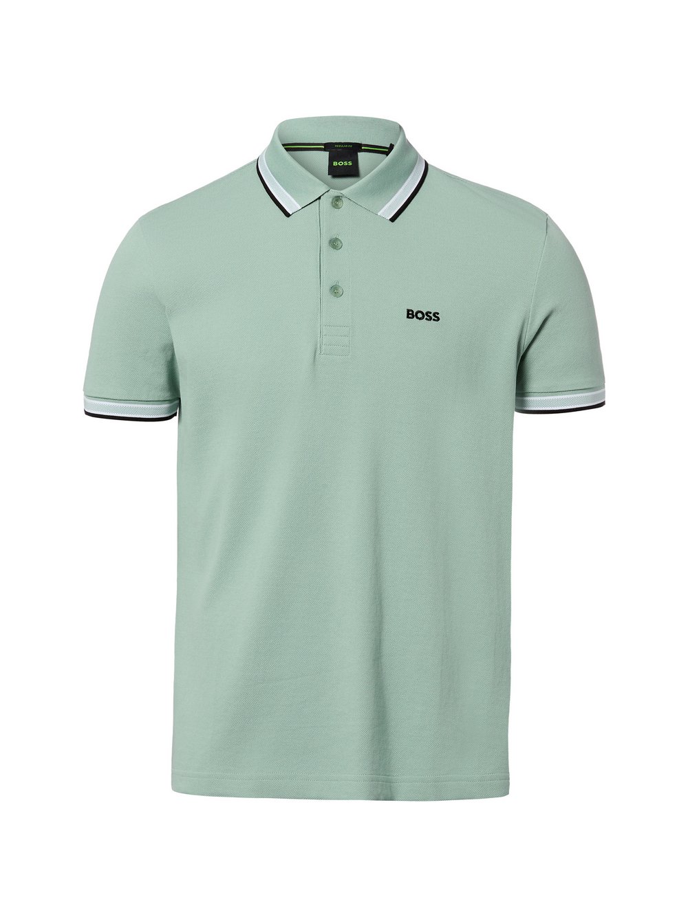 Thumbnail - BOSS Green Poloshirt Herren Baumwolle grün, M