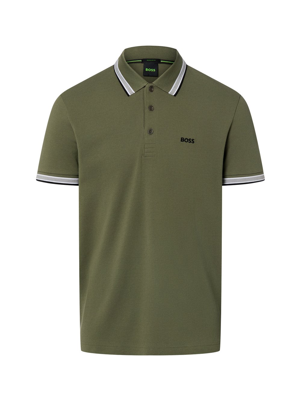 Thumbnail - BOSS Green Poloshirt Herren Baumwolle grün, XL