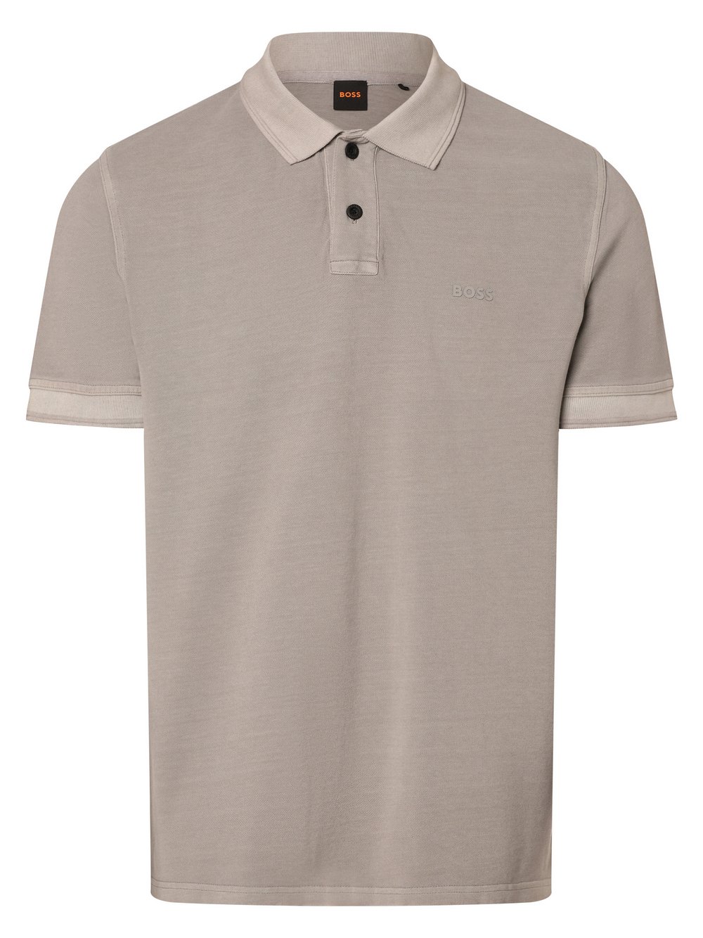 BOSS Orange Poloshirt Herren Baumwolle grau, L