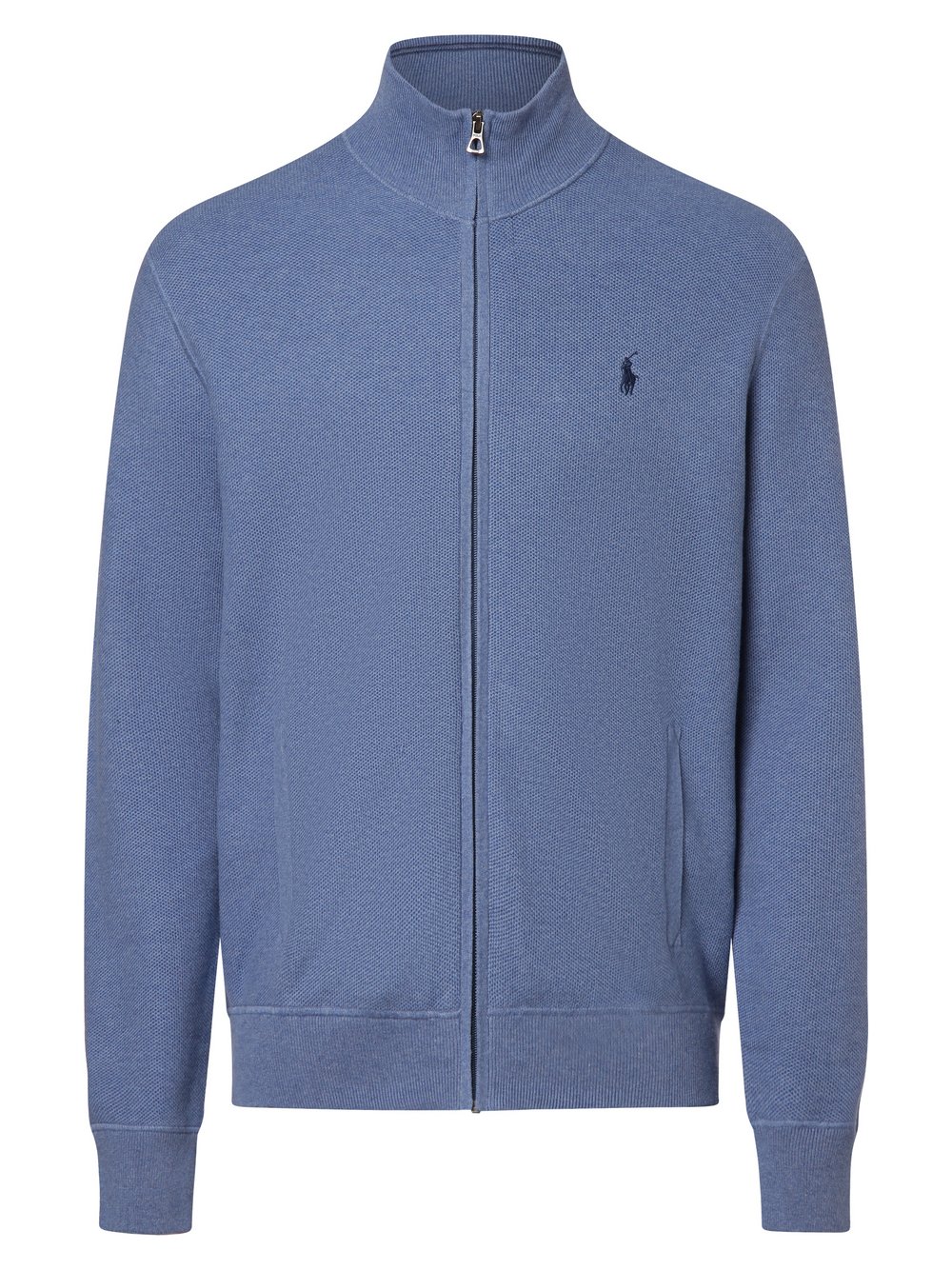 Polo Ralph Lauren Strickjacke Herren Baumwolle blau strukturiert, L