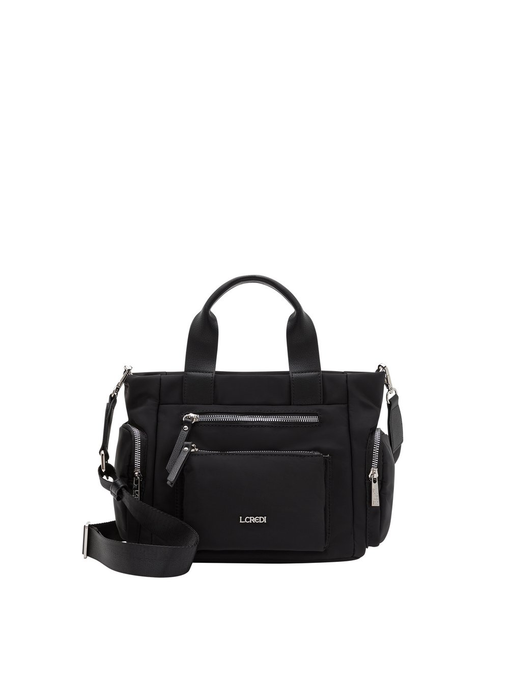 L.Credi Handtasche Damen schwarz, ONE SIZE