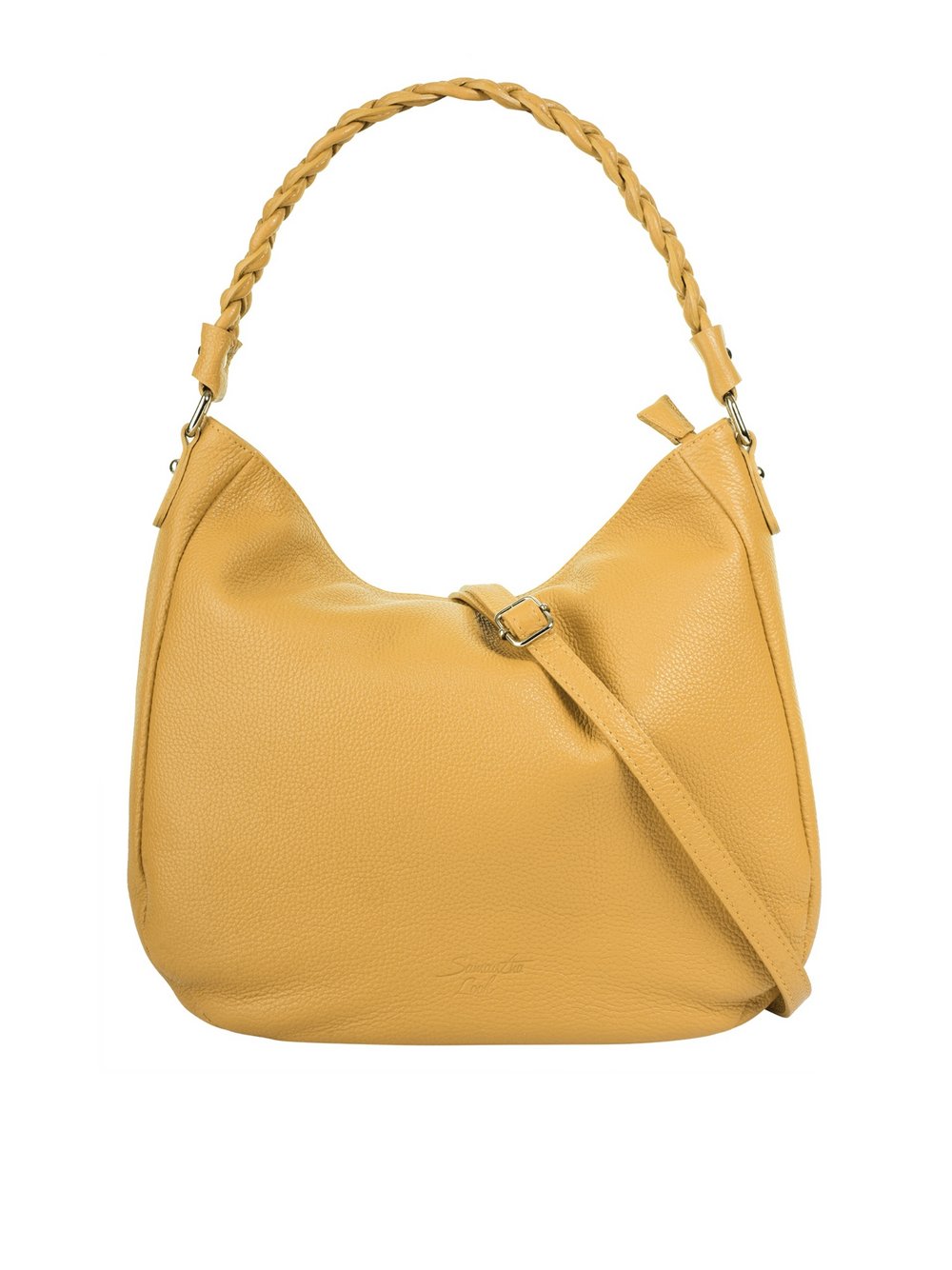 Samantha Look Handtasche Damen Leder gelb, ONE SIZE