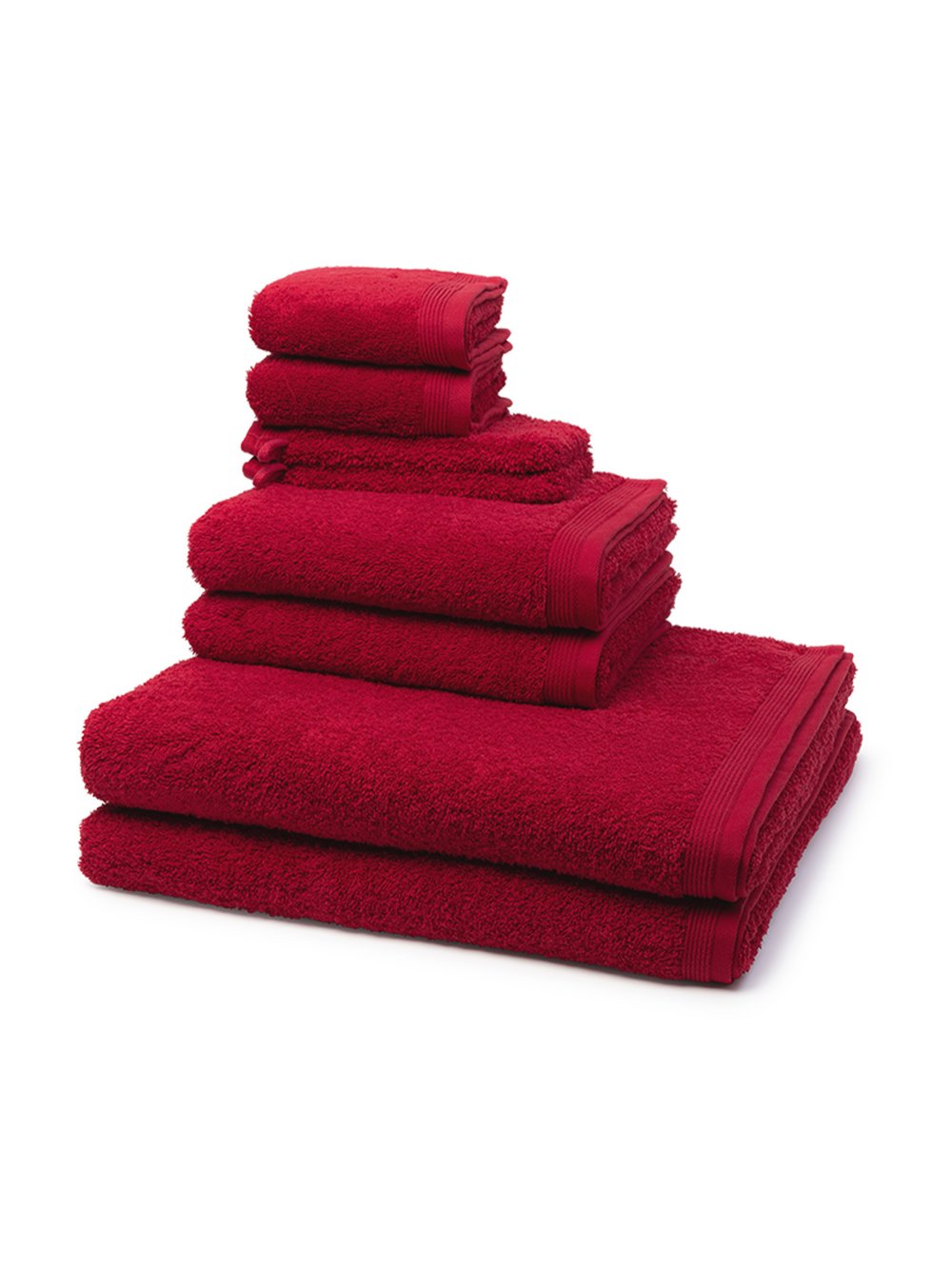 Thumbnail - Möve Handtuchset 8-teilig Damen Baumwolle rot, ONE SIZE