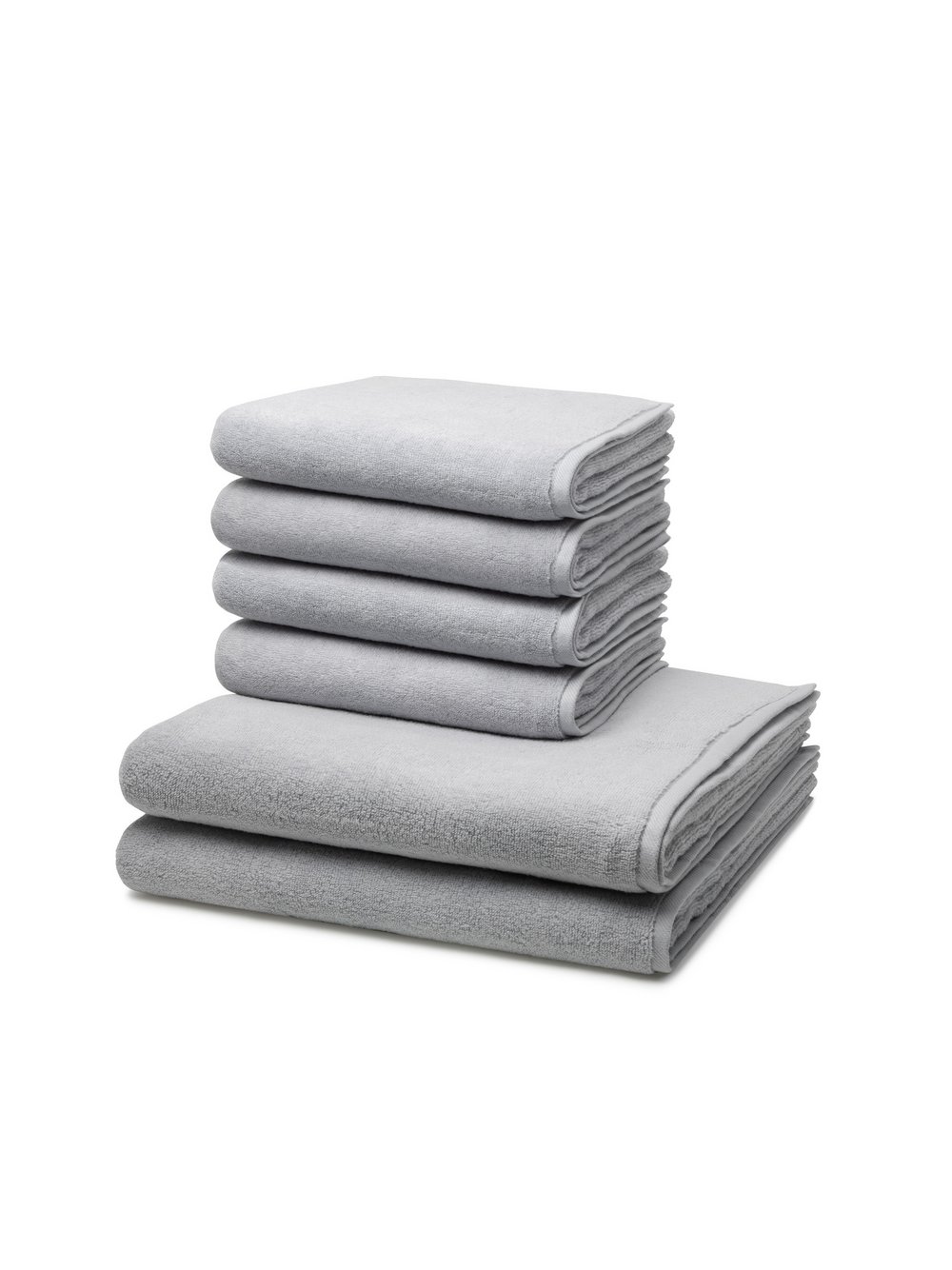 Ross Handtuchset 6-teilig Damen Baumwolle grau, ONE SIZE