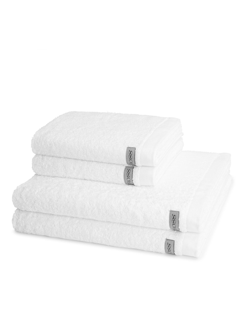 Thumbnail - Ross Handtuchset 4-teilig Damen Baumwolle weiß, ONE SIZE