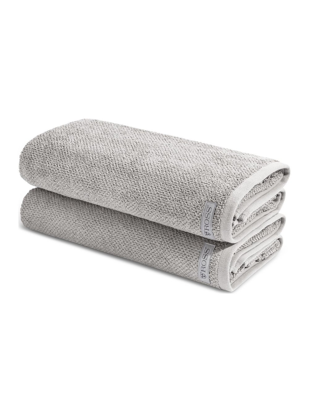 Ross Handtuchset 2-teilig Damen Baumwolle grau, ONE SIZE