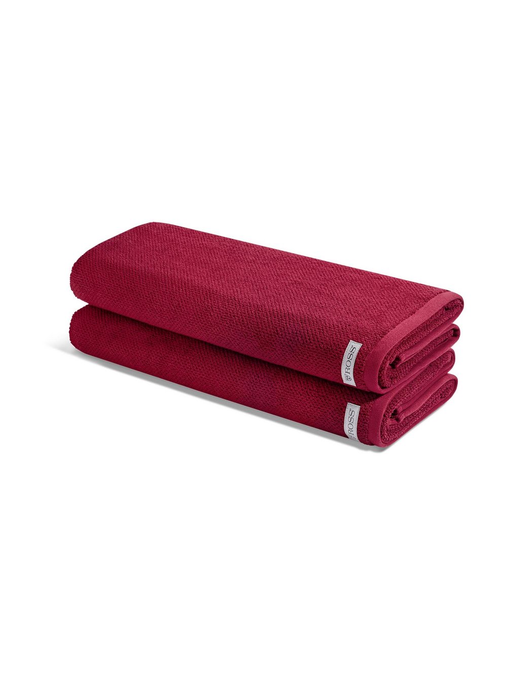 Thumbnail - Ross Handtuchset 2-teilig Damen Baumwolle rot, ONE SIZE