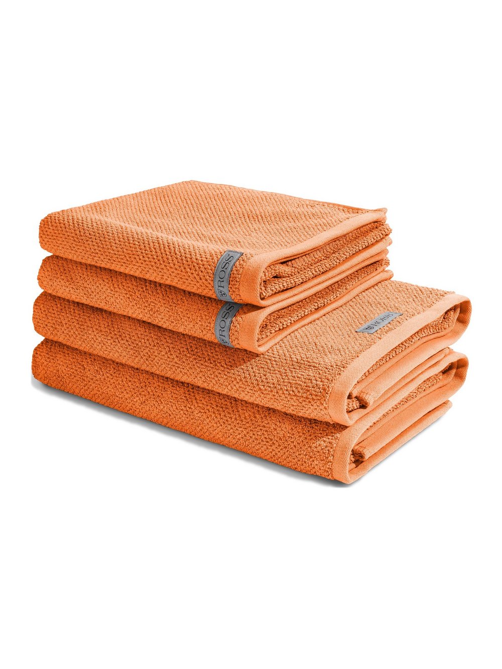 Ross Handtuchset 4-teilig Damen Baumwolle orange, ONE SIZE