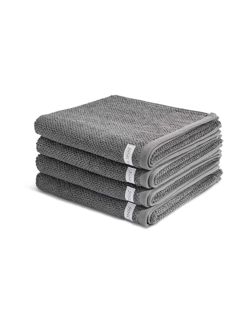 Thumbnail - Ross Handtuchset 4-teilig Damen Baumwolle grau, ONE SIZE