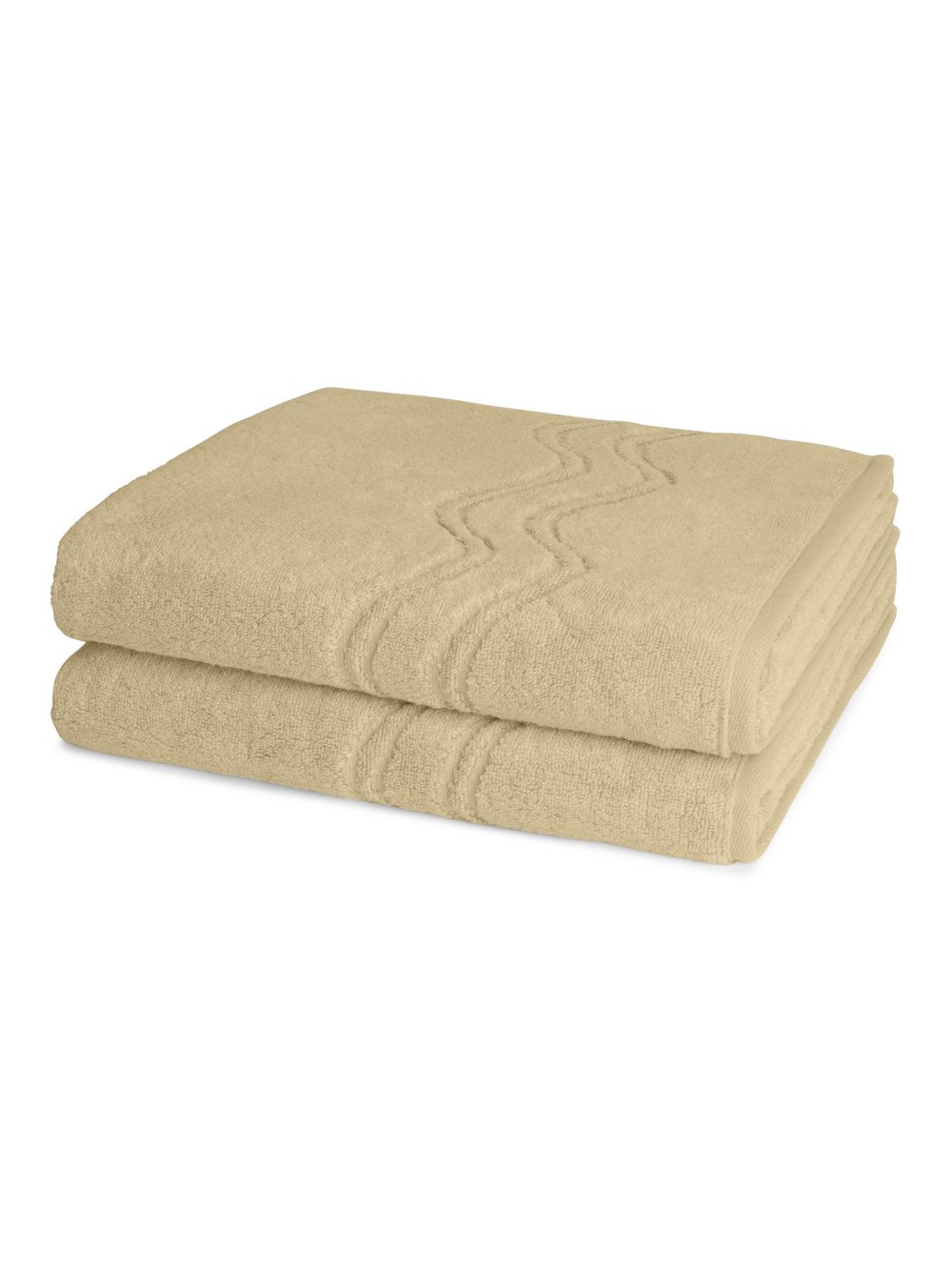 Thumbnail - Ross Handtuchset 2-teilig Damen Baumwolle beige, ONE SIZE