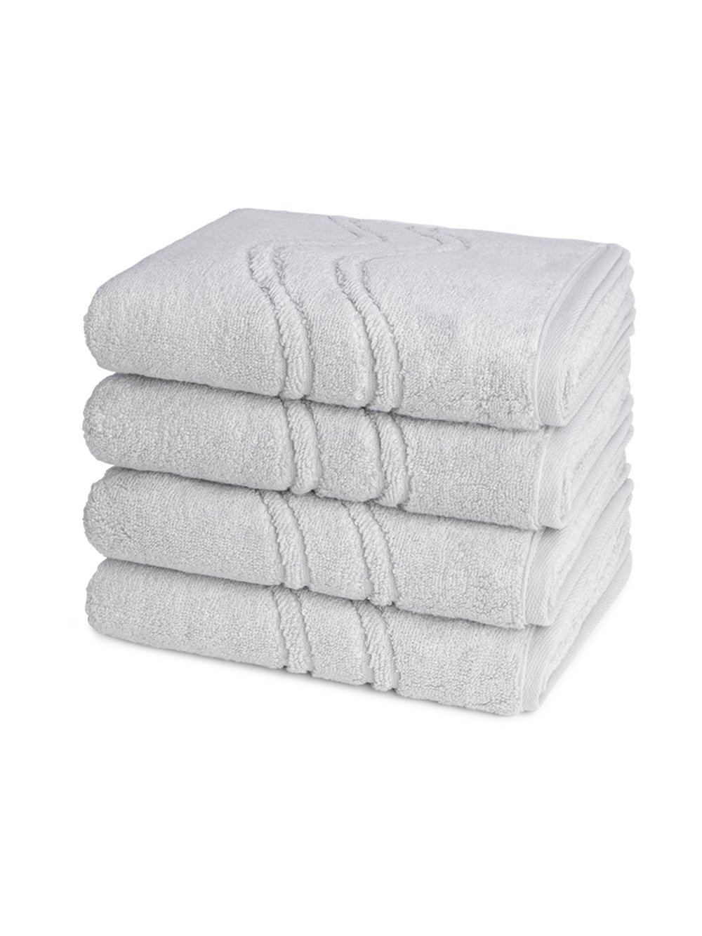 Thumbnail - Ross Handtuchset 4-teilig Damen Baumwolle grau, ONE SIZE