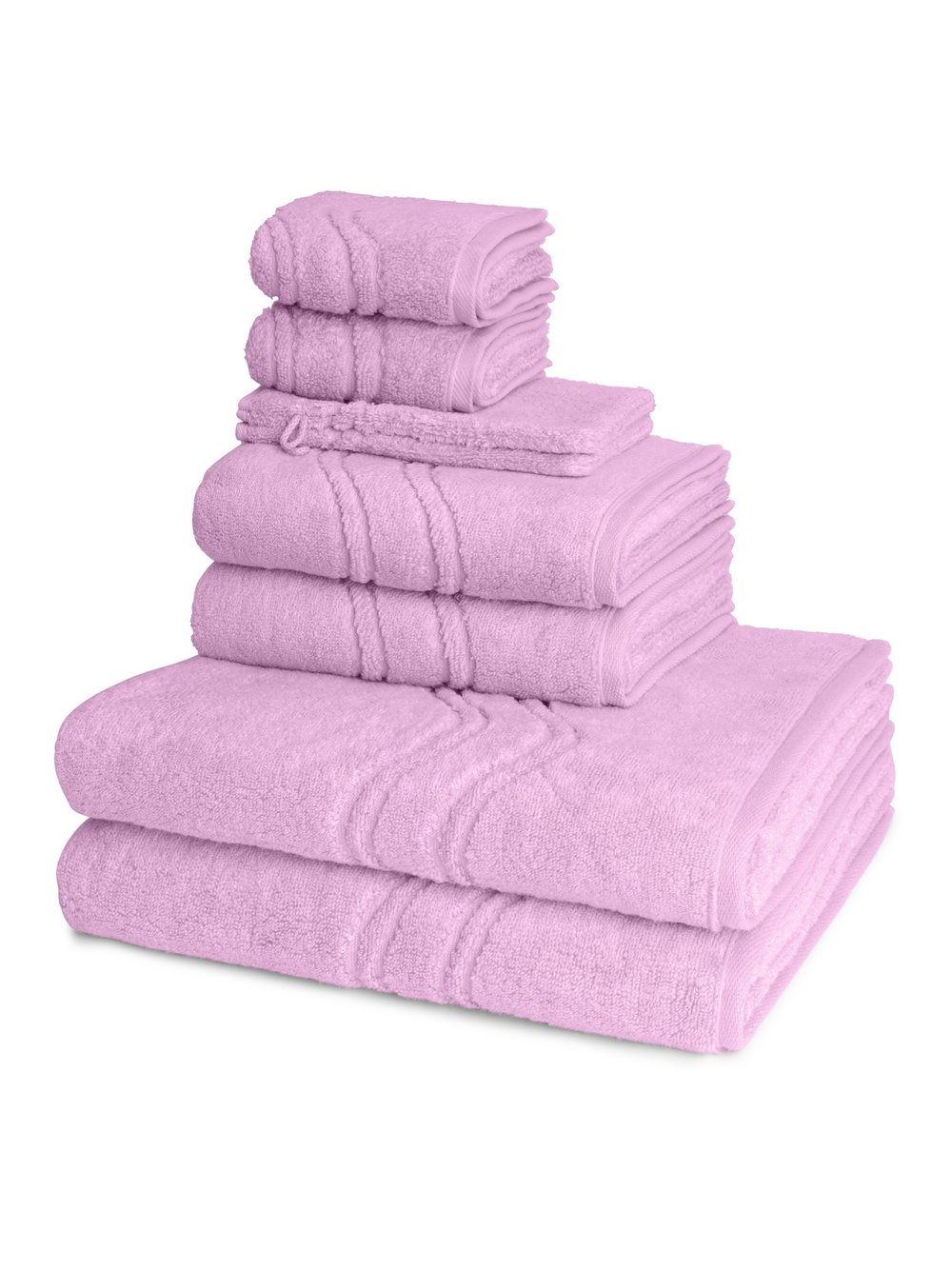 Thumbnail - Ross Handtuchset 8-teilig Damen Baumwolle rosa, ONE SIZE