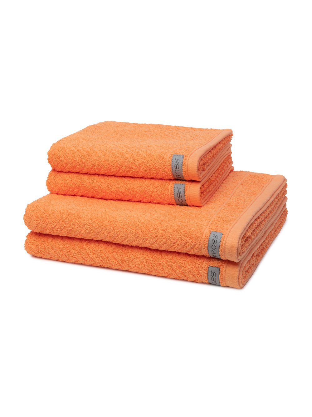 Ross Handtuchset 4-teilig Damen Baumwolle orange, ONE SIZE