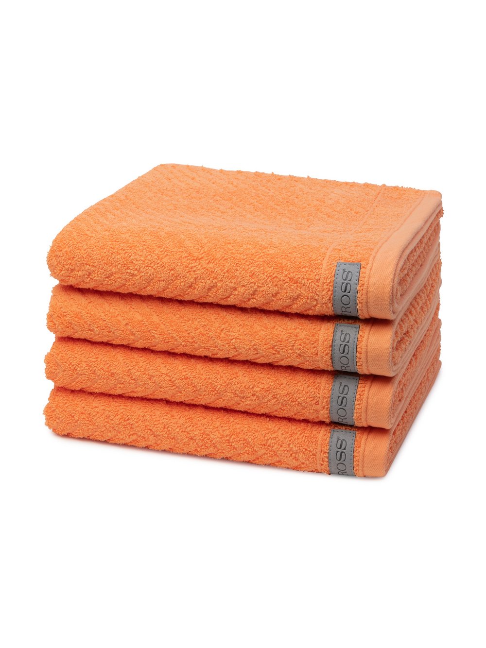 Ross Handtuchset 4-teilig Damen Baumwolle orange, ONE SIZE