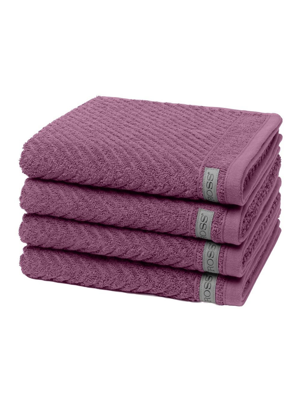 Thumbnail - Ross Handtuchset 4-teilig Damen Baumwolle lila, ONE SIZE