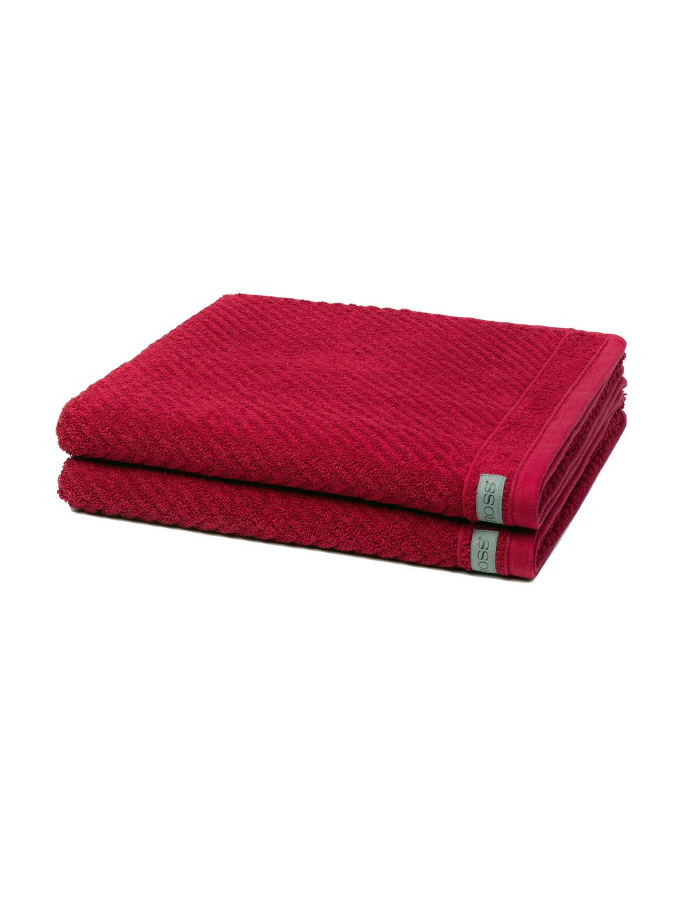 Ross Handtuchset 2-teilig Damen Baumwolle rot, ONE SIZE