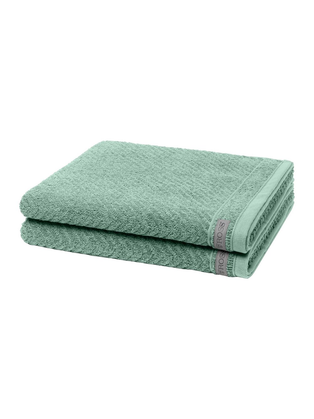 Thumbnail - Ross Handtuchset 2-teilig Damen Baumwolle grün, ONE SIZE