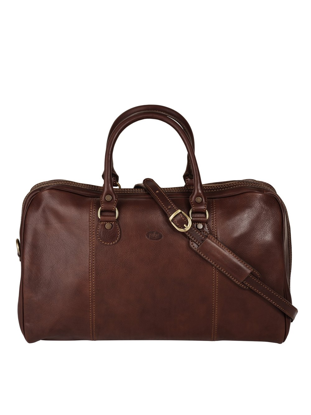 Thumbnail - piké Reisetasche Damen Leder braun, ONE SIZE