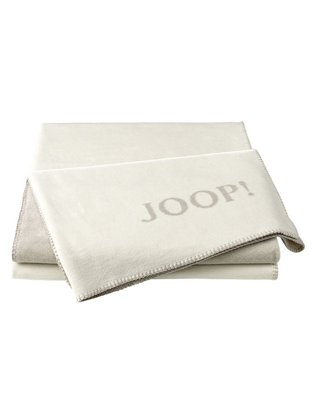 JOOP! Wohndecken 1er Pack Damen Baumwolle beige, 150x200cm