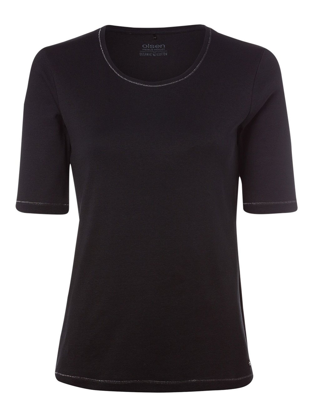 Olsen Shirt Damen Baumwolle schwarz, 42