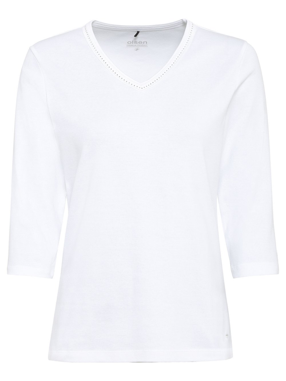 Olsen Shirt Damen Baumwolle weiß, 42