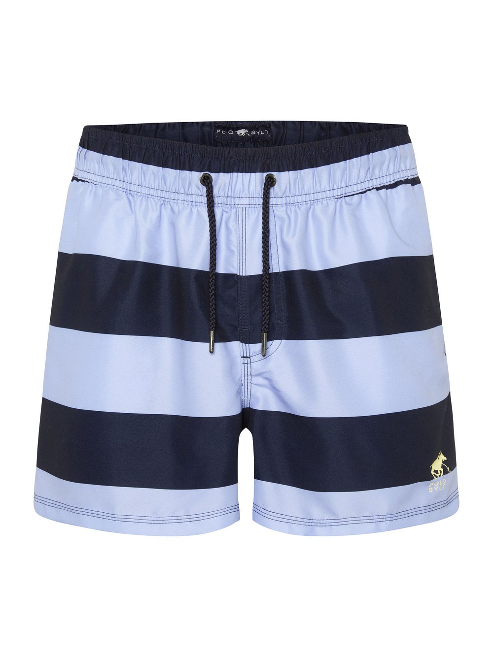 Polo Sylt Badeshorts Herren blau gestreift, L