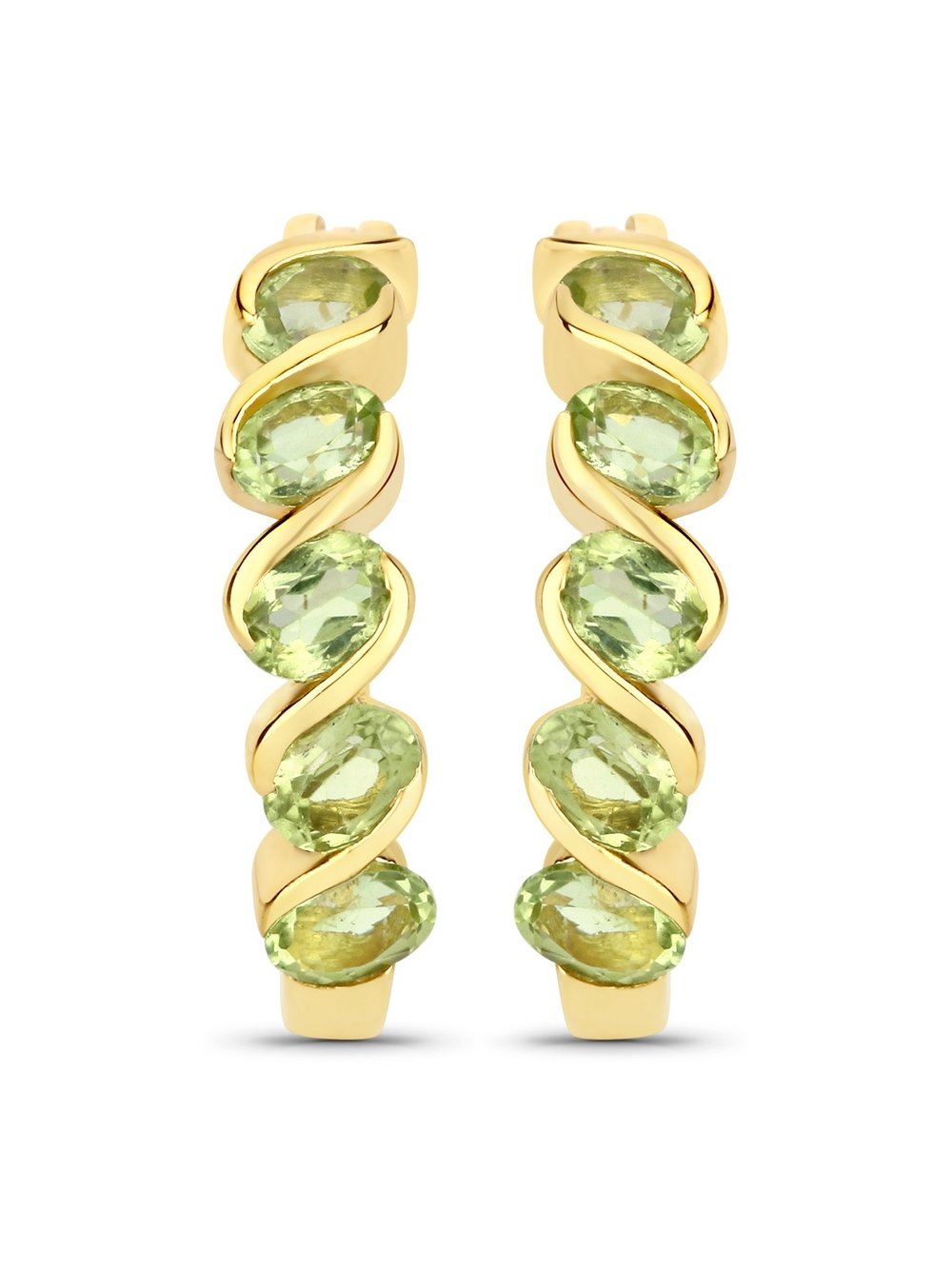 Rafaela Donata Creolen Damen Sterlingsilber gold, ONE SIZE