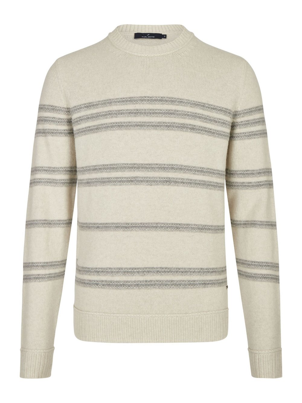 Daniel Hechter Pullover Herren Wolle beige gestreift, XL