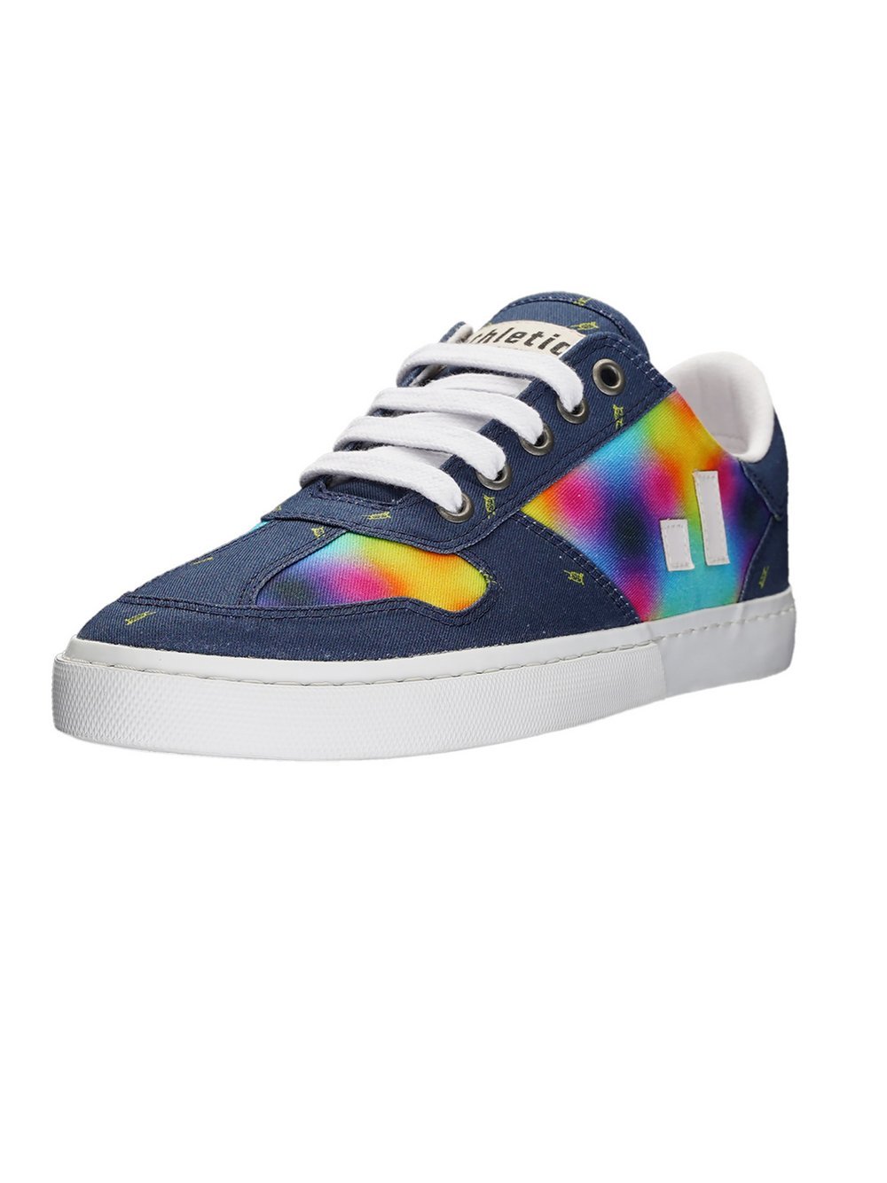 Ethletic Canvas Sneaker Damen Baumwolle blau gemustert, 42