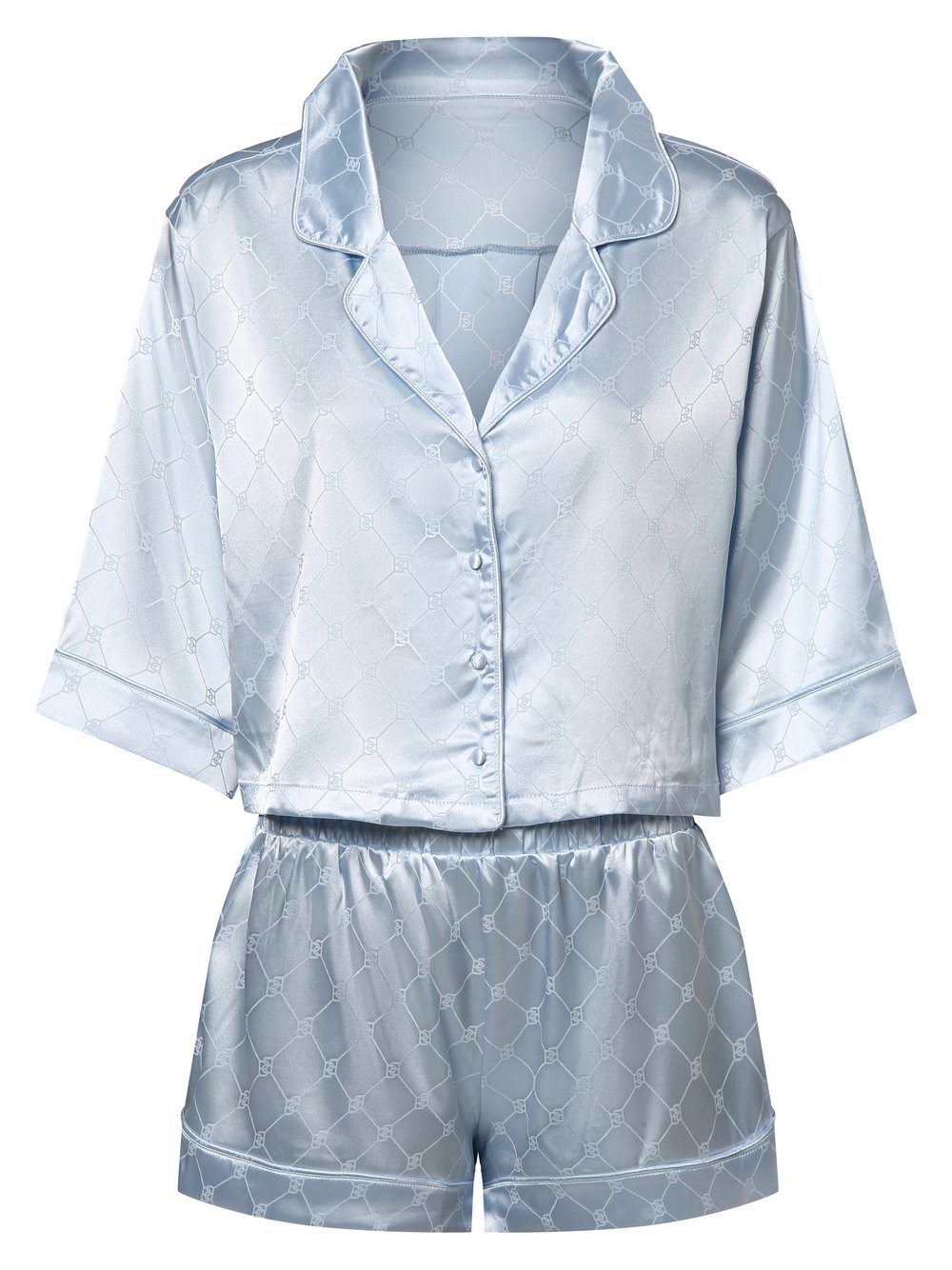 Bluebella Pyjama Damen Satin blau gemustert, 40